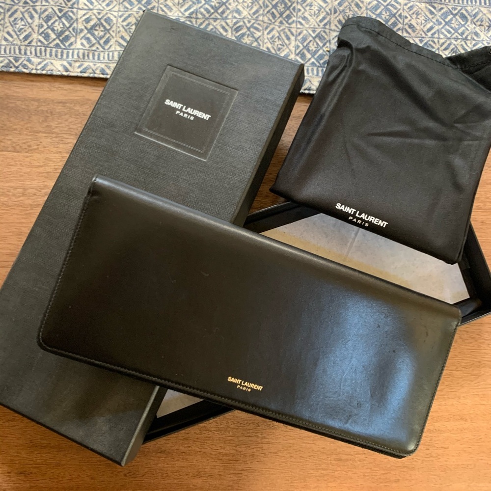 💫SOLD💫 YSL Card & Document Wallet Clutch